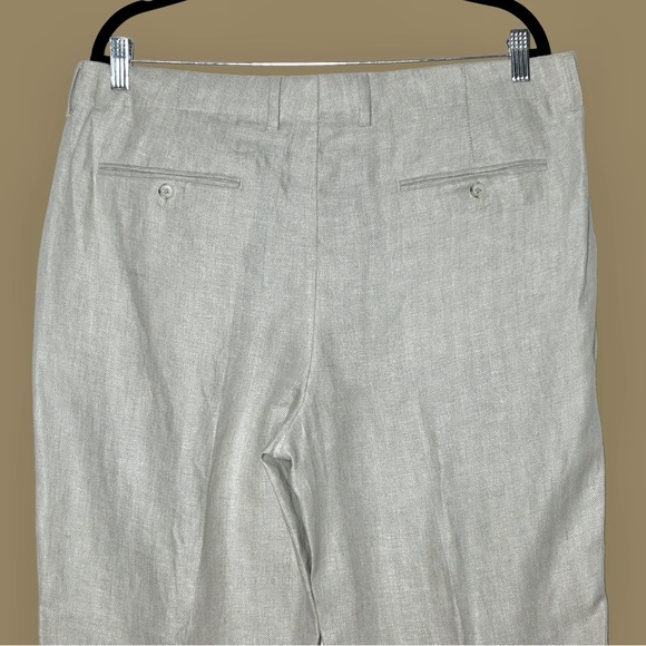 NWT J. Crew Crosby Classic-Fit Linen Pleated Herringbone Suit Pant, W 34 X L 30 - Picture 7 of 12
